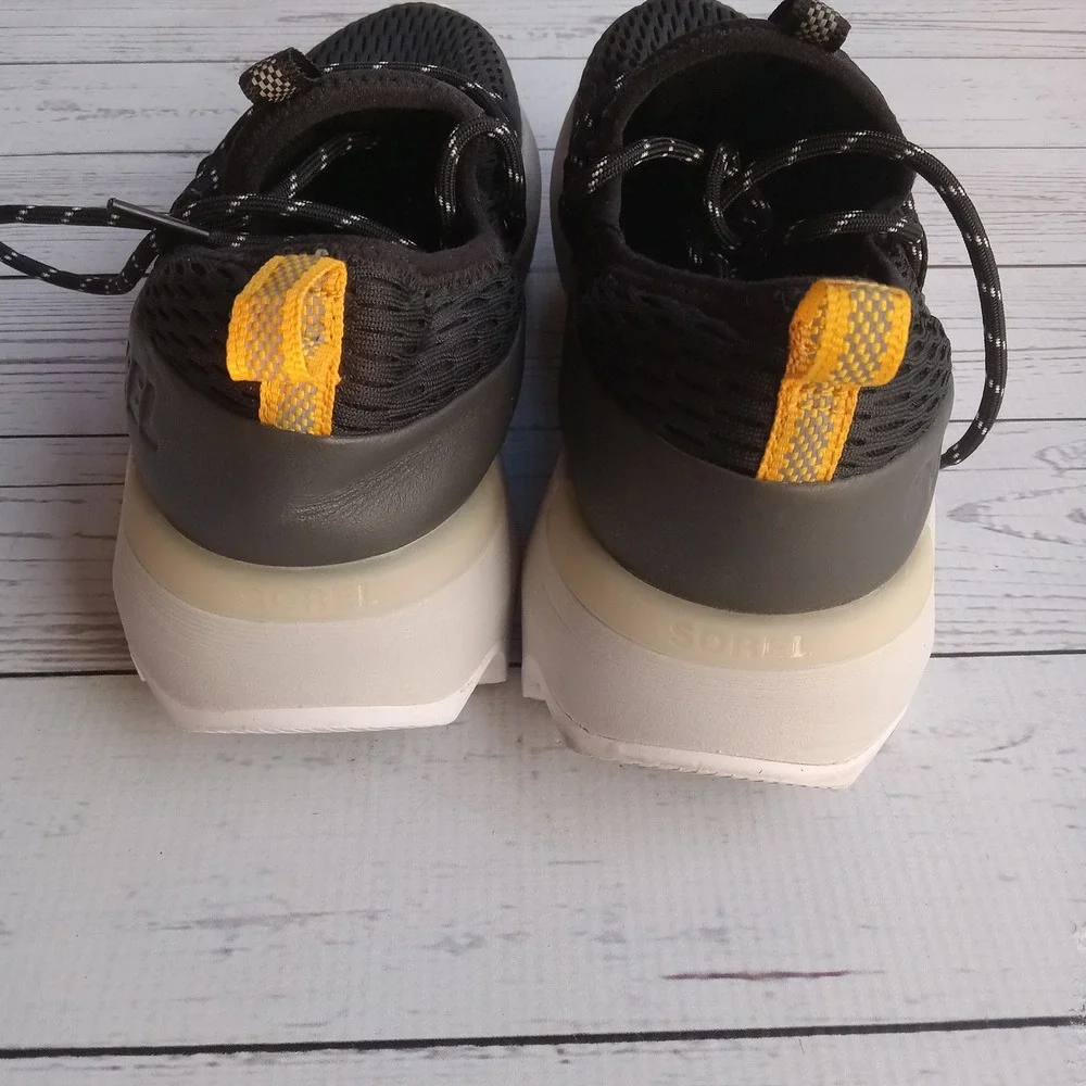 Sorel Kinetic Impact Lace‎ Sneakers Black Athletic Athleisure Gym Running Shoes